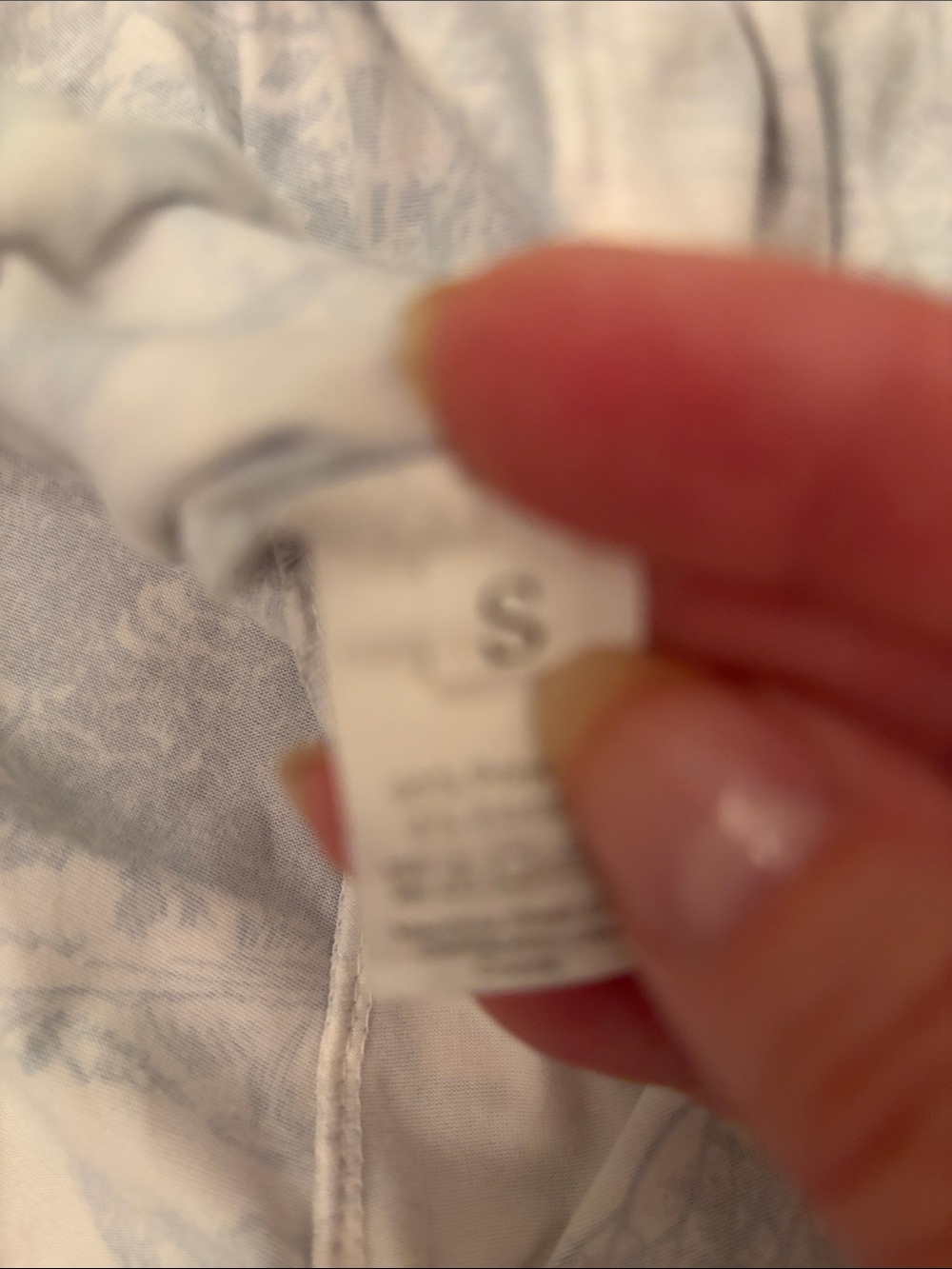 Blue & White Toile Short Pajama Set - Classic Sleepwear - Picture 13 of 14